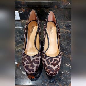 Michael Kors Brown Velvet Heels